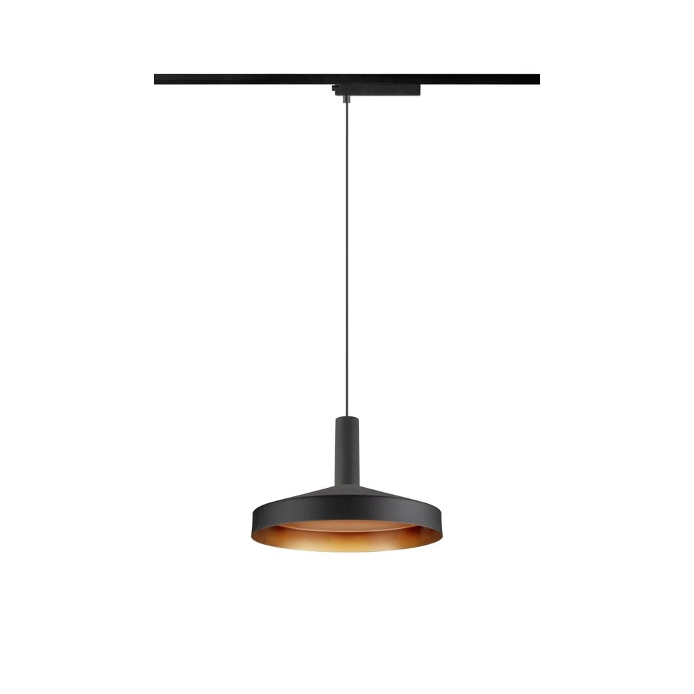 Pendelleuchte für Schiene Lalu 1-phasig schwarz Ø 24cm SLV 4024163321808