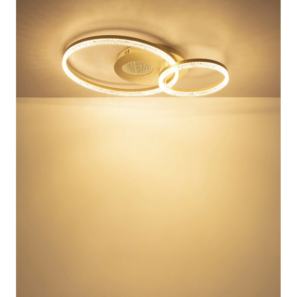 Runde Deckenlampe Sanford Sandbraun Globo 9007371586738