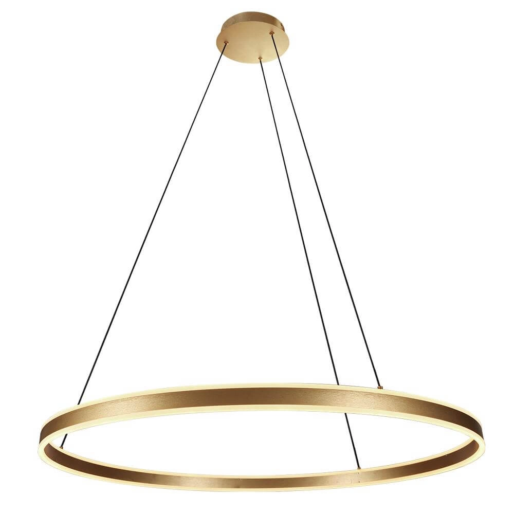 Design-Pendelleuchte Ringlux gold Ø 100cm