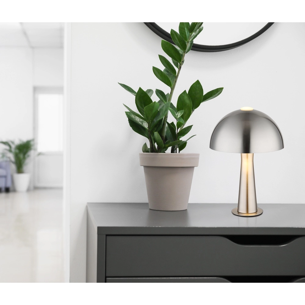 Moderne Tischlampe Julia Nickel Globo 9007371589623