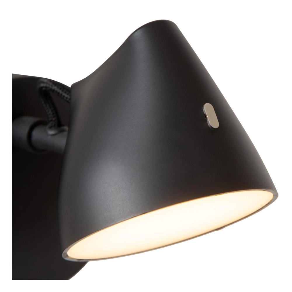Wandlicht Milne Schwarz Lucide 5411212421098