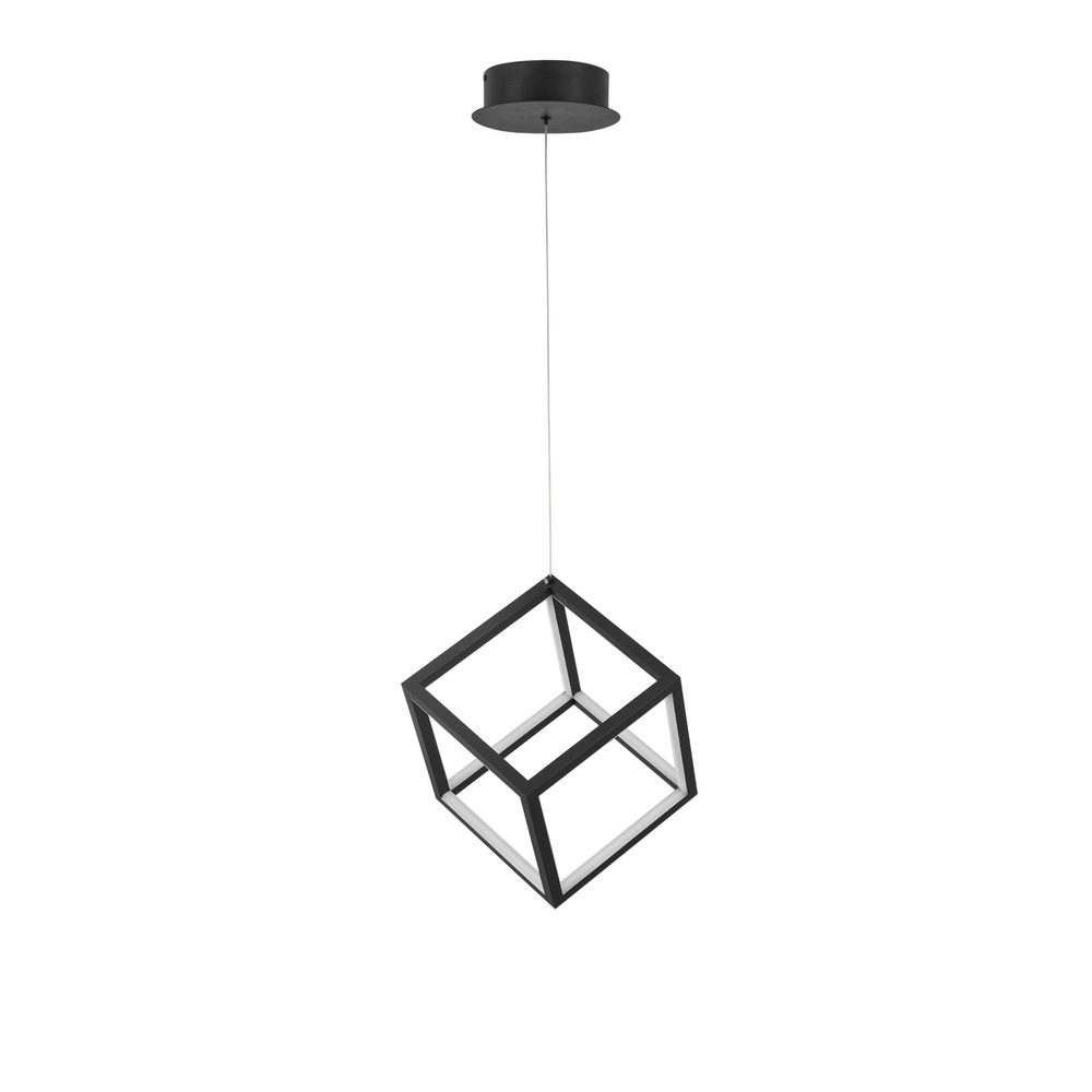 Quadratische Pendelleuchte Gabbia schwarz Lyora 5212017423399