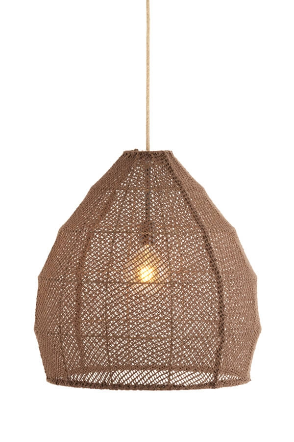 Japandi Pendelleuchte Makassar braun Ø 50cm Light & Living 8717807706463