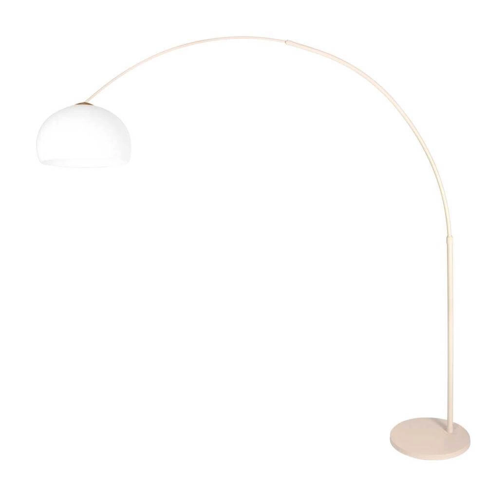 Bogenlampe Sparkled Light creme mit weißem Kugelschirm Ø 45cm Steinhauer 8712746179958