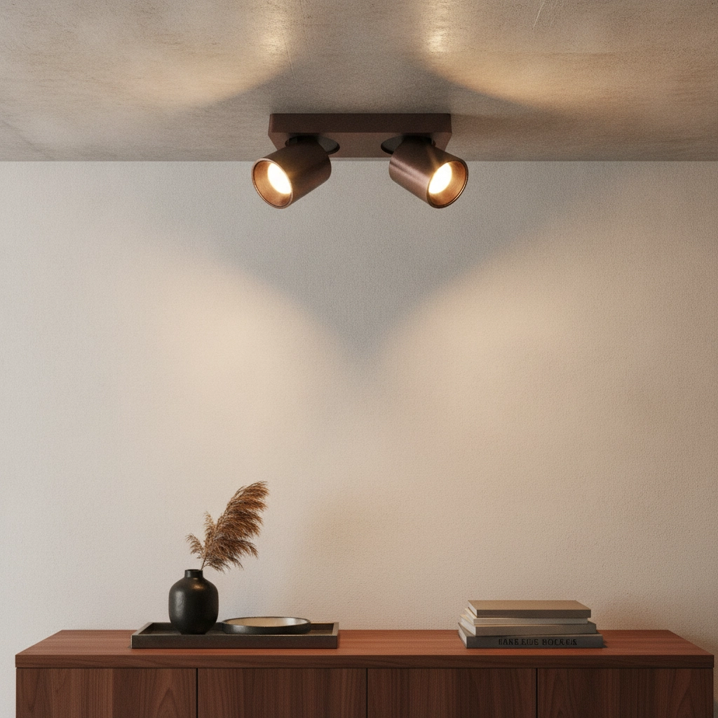 LED Spot Laguna 2-leichter Bronzebraun