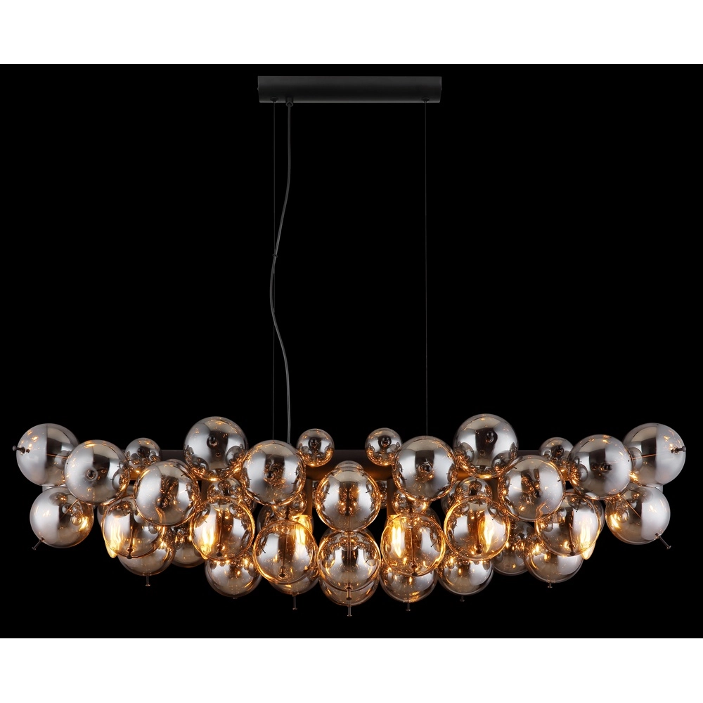 Einzigartige Pendellampe Udo Rauchglas 100 cm Globo 9007371471263