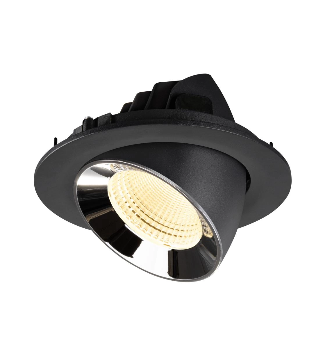 Einbau-Strahler Numinos Gimble L Schwarz/Chrom 3000K - 55gr SLV 4024163310253