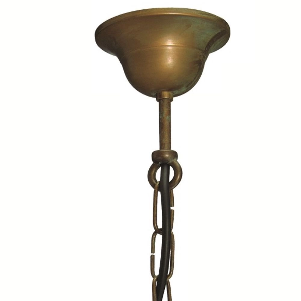 Hängeleuchte für Veranda Maritime ländlich 22cm kupferbraun Franssen 8021035005701