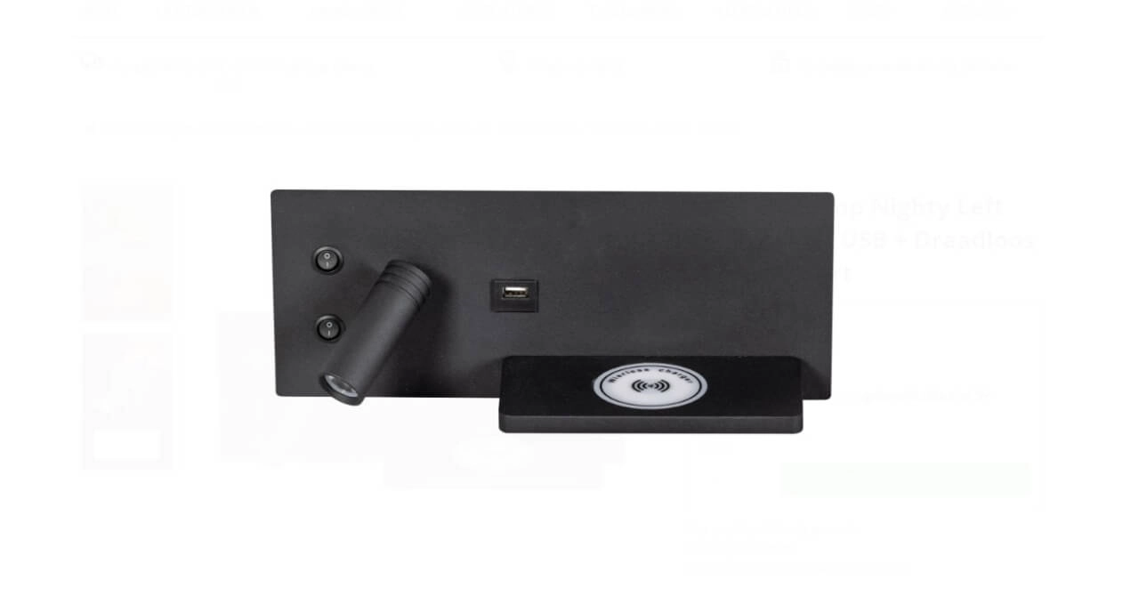 Nachttischlampe Nighty Left USB