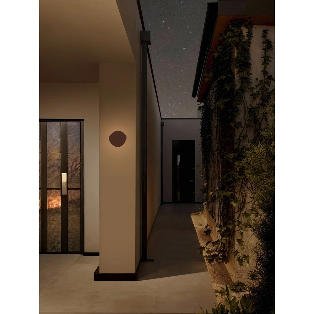 Design-Wandlampe Balic außen rostbraun