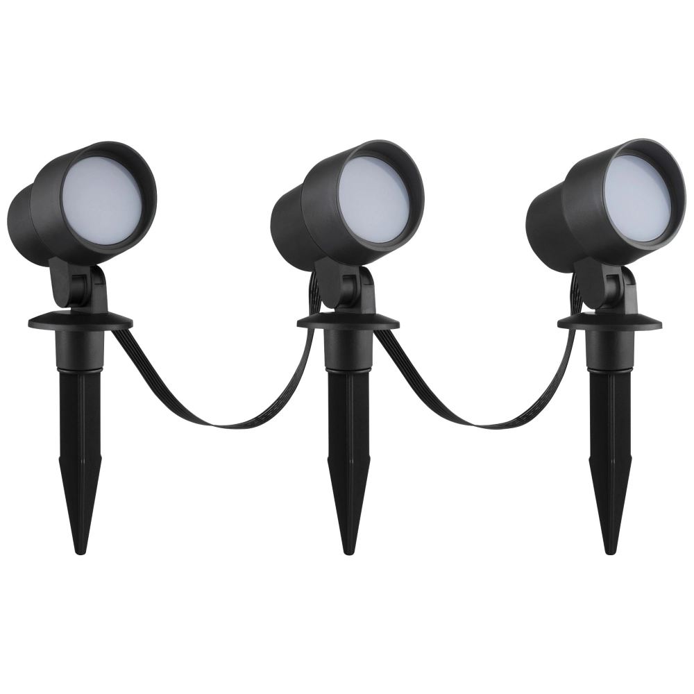 Intelligentes Spike-Scheinwerferset Kamara RGB – 3 Stück – mit 3 Meter Kabel und Stecker Brilliant 4004353453717
