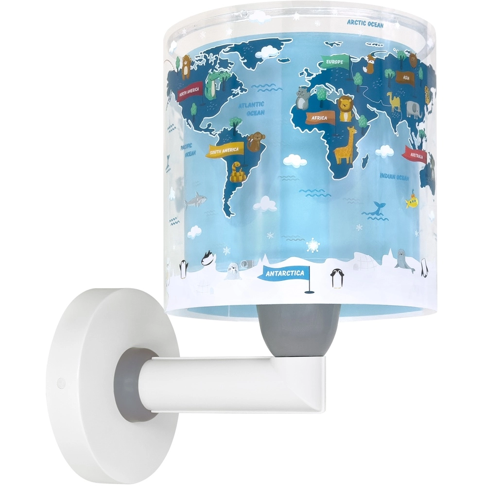 Wandleuchte für Kinderzimmer Kids World blau Dalber 8420406406794