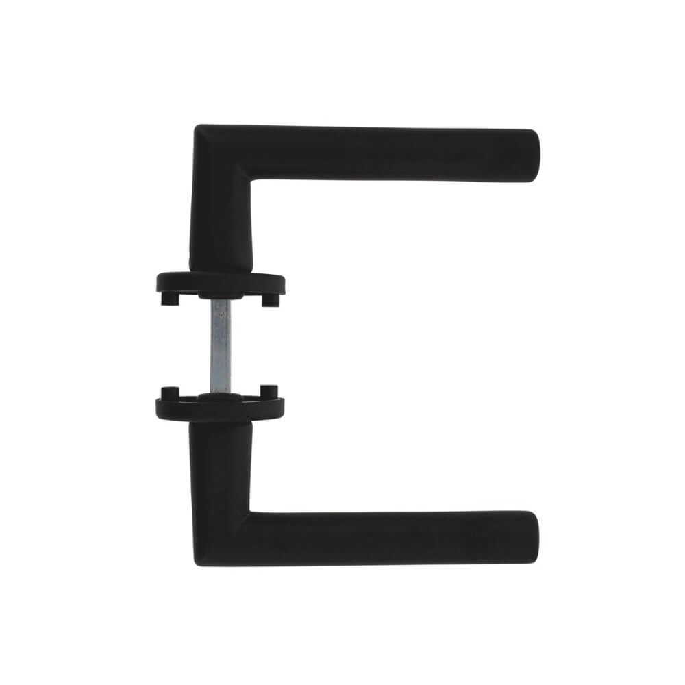 Türklinke Broome aluminium schwarz Ø 5cm Intersteel 8714186505212
