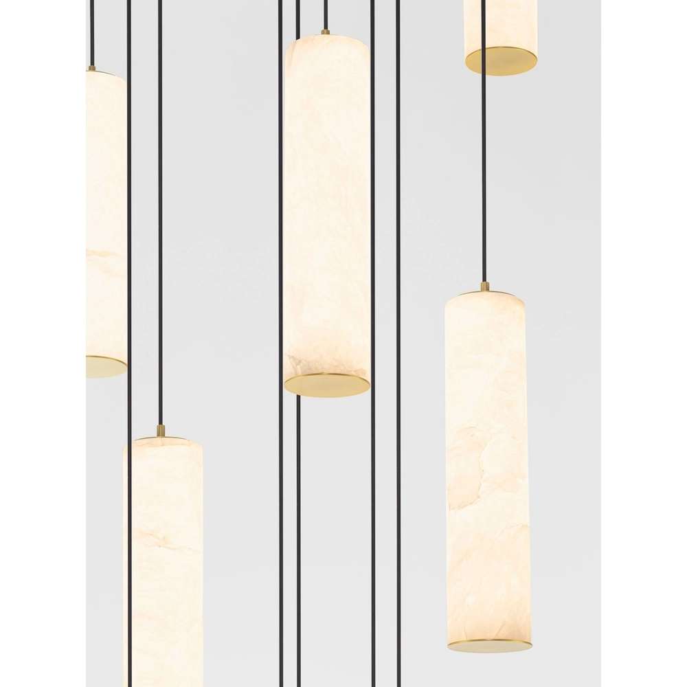 Pendellampe Diletto Gold mit weißen 12-Lichtern Lyora 5212063503243