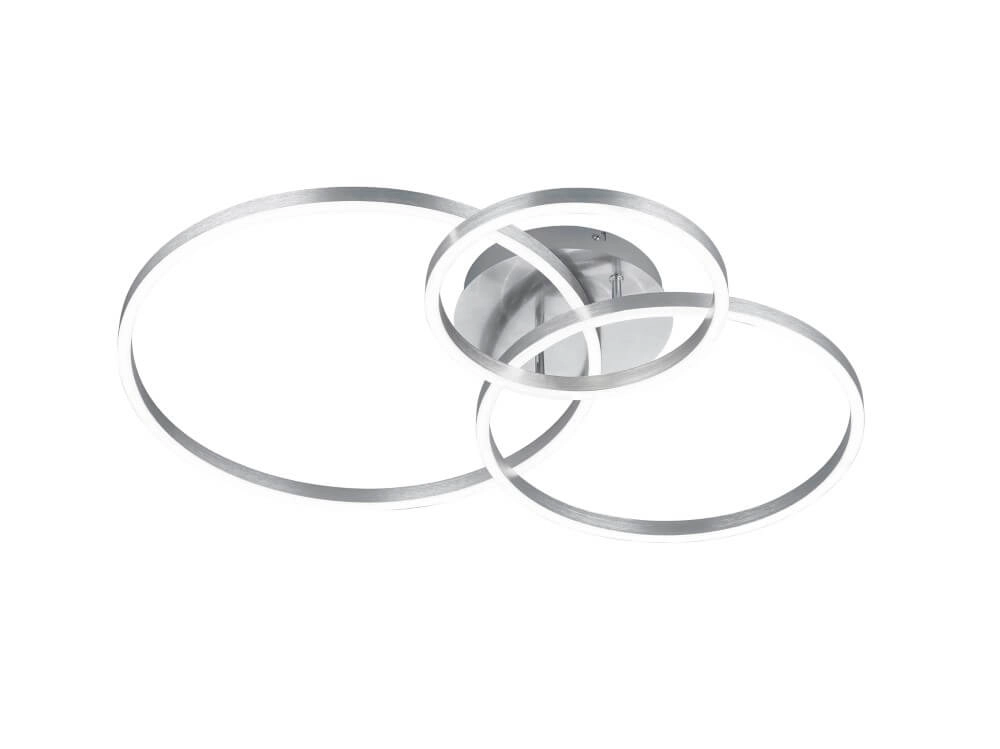 Deckenlampe Winona 3-Ring-Edelstahl Trio 4017807503531