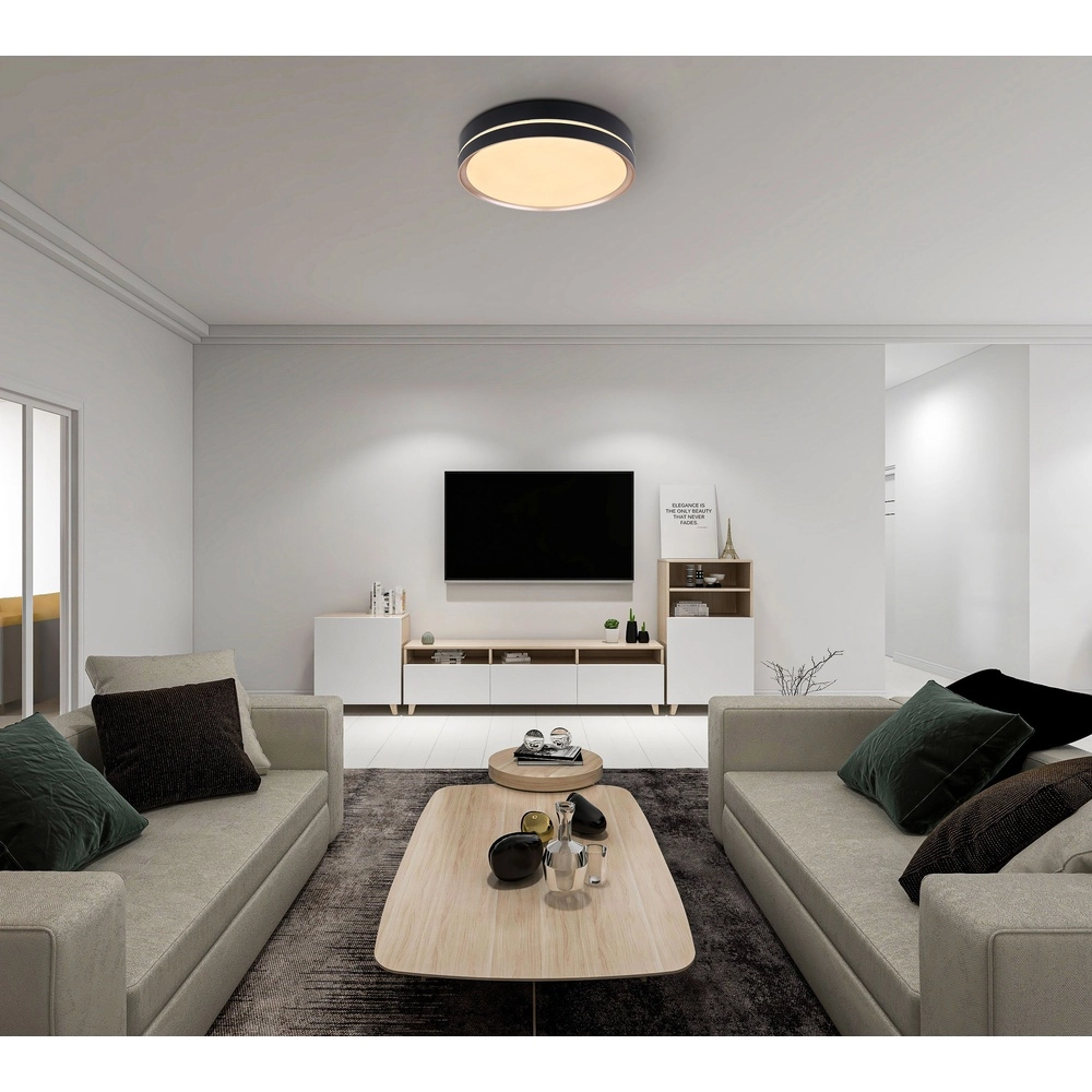 Design-Deckenlampe Manni schwarz Ø 38,5 cm Globo 9007371422159