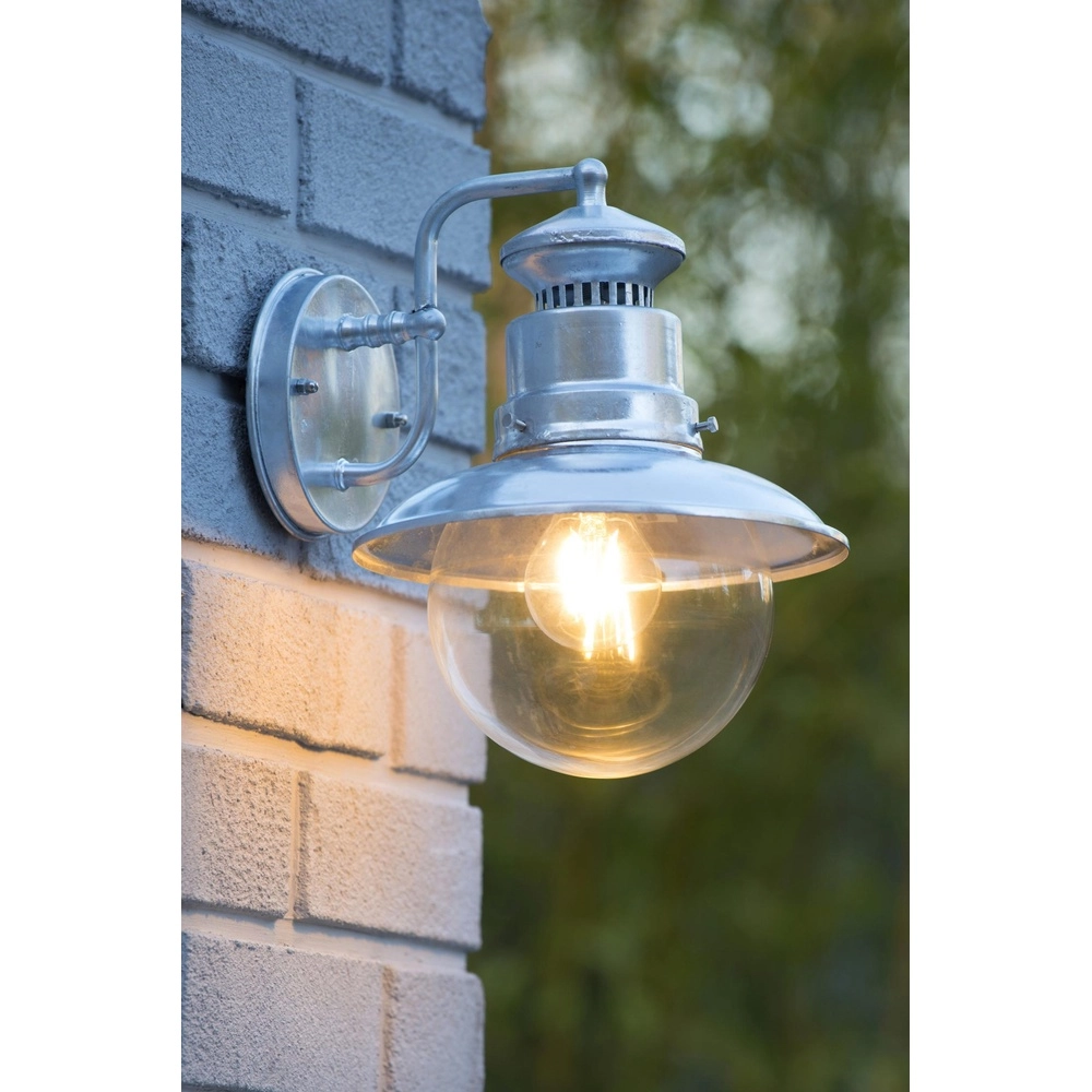 Klassische Wandlampe Figo Zink Lucide 5411212114396