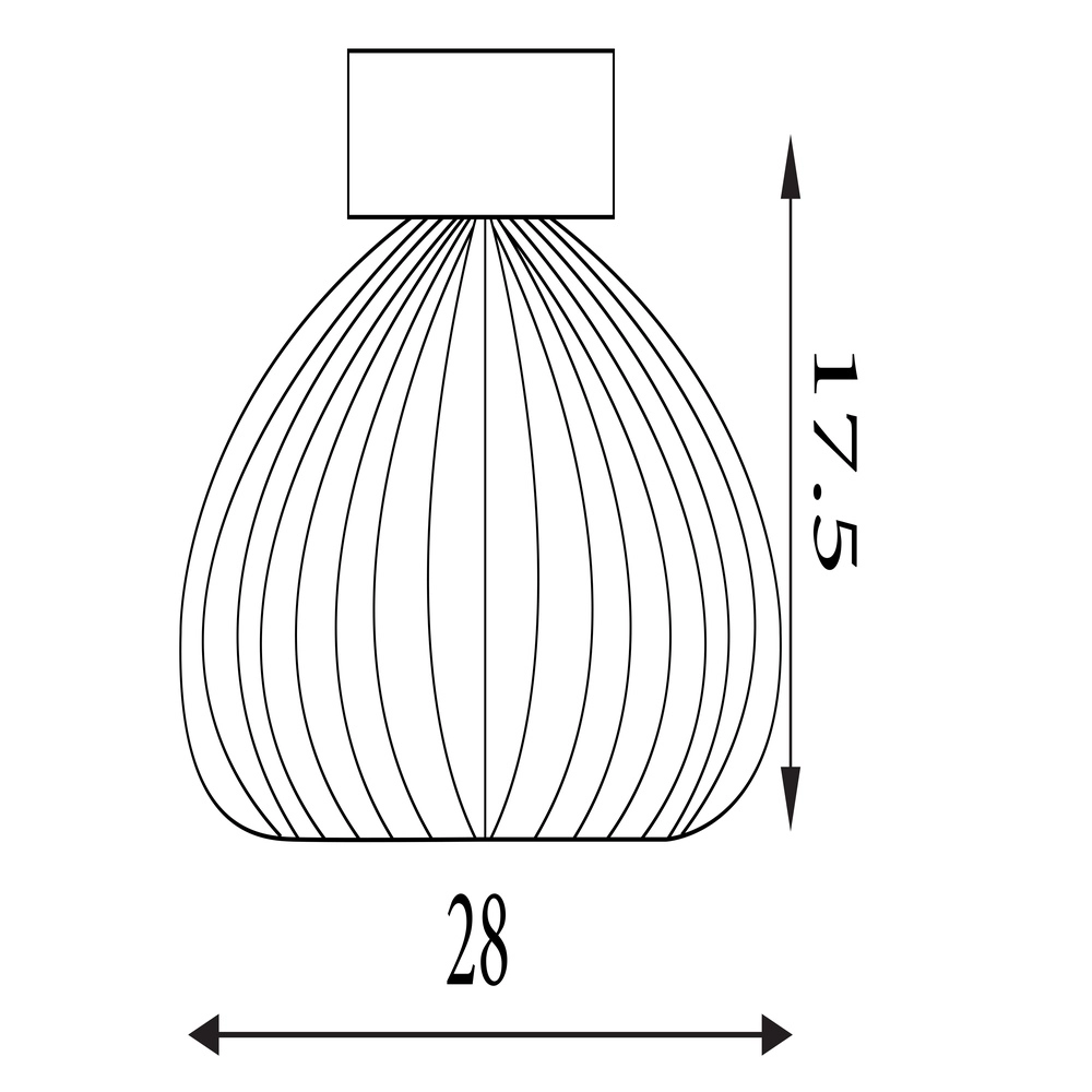 Deckenlampe Celestial Braunes Glas Searchlight 5053423306728