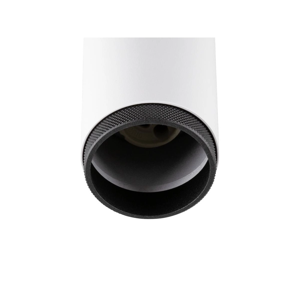 Aufputz-Spot Grip! L weiß mit schwarzem Ring SLV 4024163304443