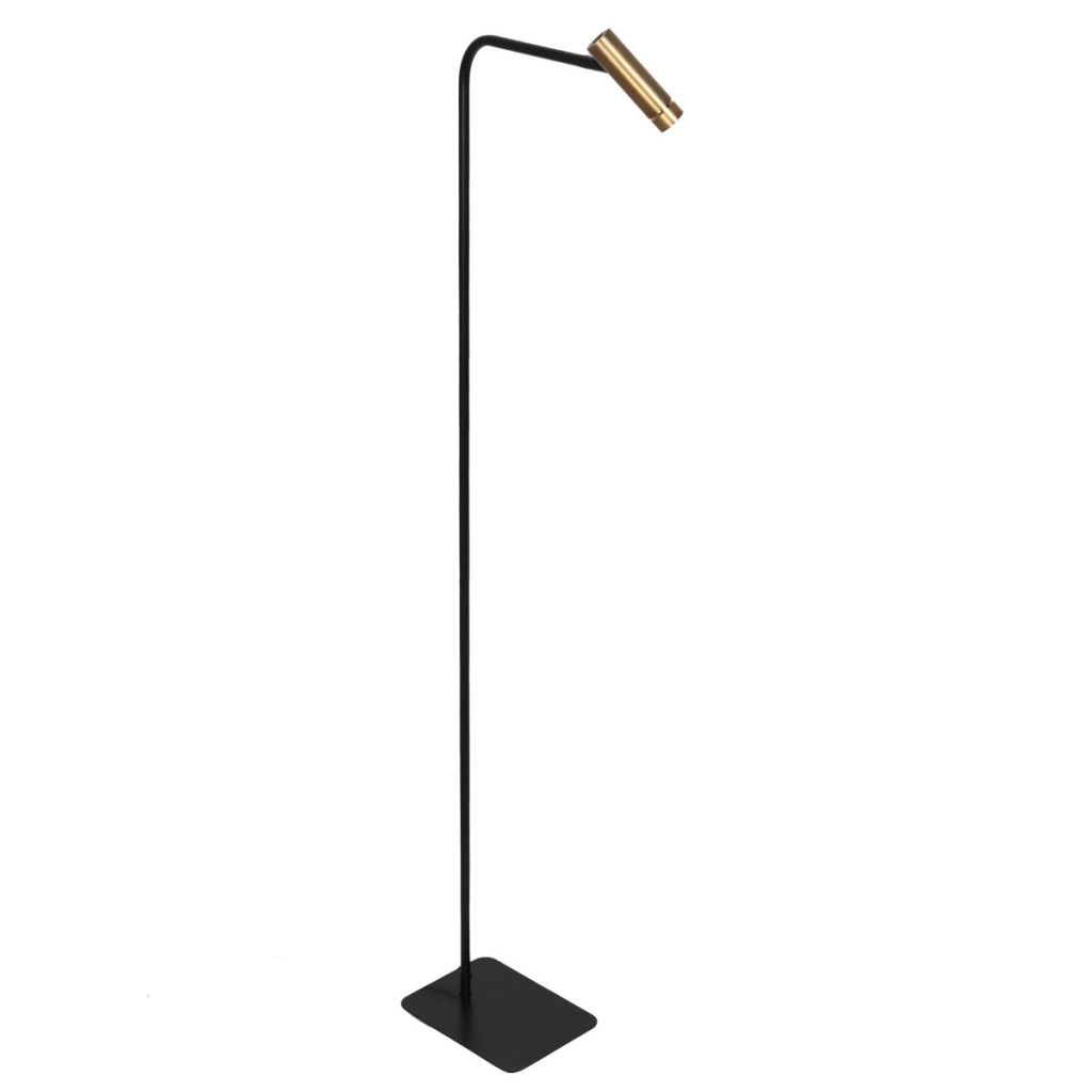 Stehlampe Lumo Schwarz mit Gold Steinhauer 8712746184631
