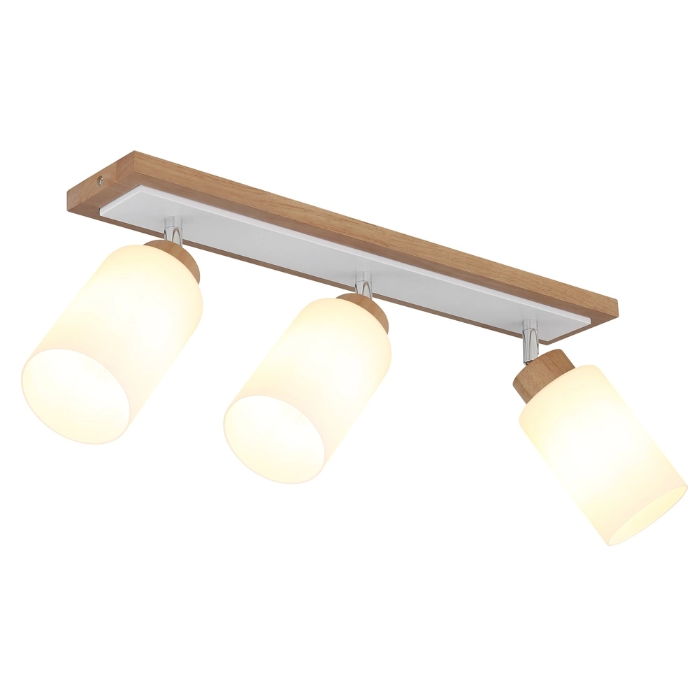 Deckenlampe Rowena 3-Licht Holz