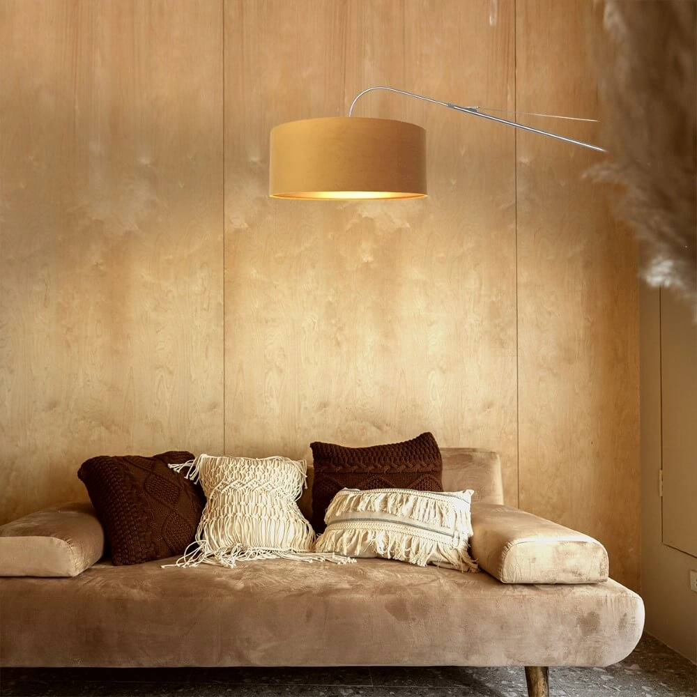 Wandleselampe Elegant Classy mit goldenem Samt Steinhauer 8712746146028