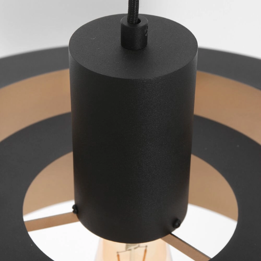 Schwarze Hängelampe Flinter Ø 50cm Steinhauer 8712746148640