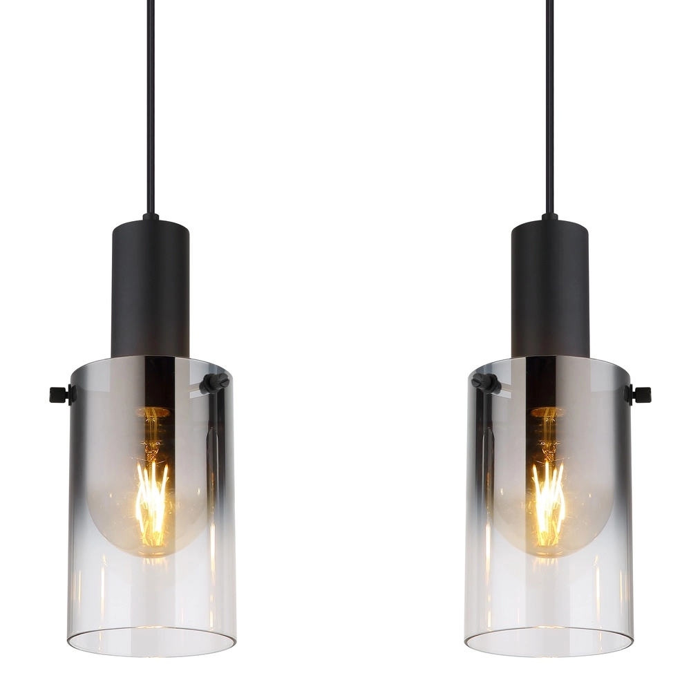 4-Licht Pendellampe Florentina Schwarzes Design Globo 9007371457236