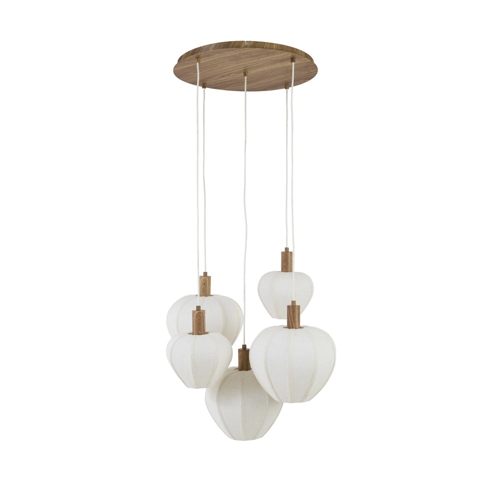 Japandi-Pendellampe Huxi 5-Licht-Licht Light & Living 8717807843441