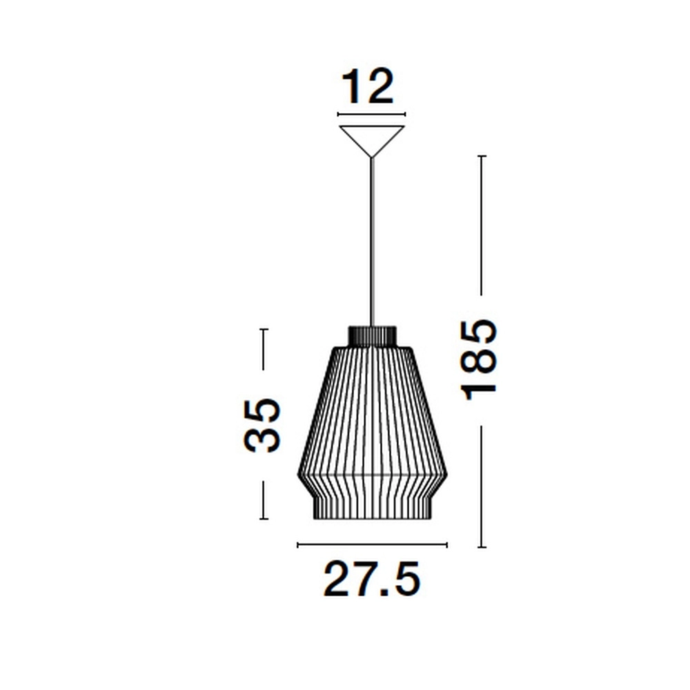 Böhmische Pendelleuchte Bredo Ø 27,5cm schwarz Lyora 5212017438898