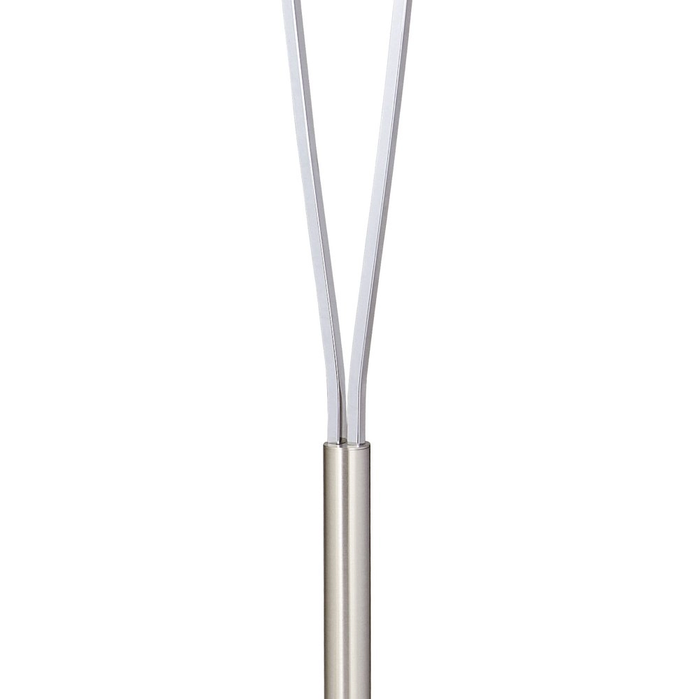 Tischlampe Lampenschirm Paris II grau mit weißem Lampenschirm Trio 4017807368390
