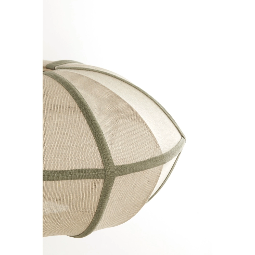 Japandi-Pendellampe Mirelys Ø 49cm – olivgrün Light & Living 8717807835903