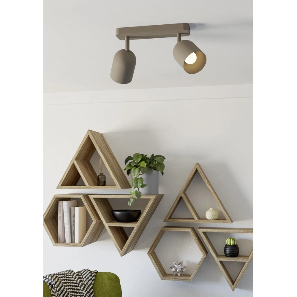 Design-Deckenstrahler Tilston 2-hell sandbraun Eglo 9008606359721