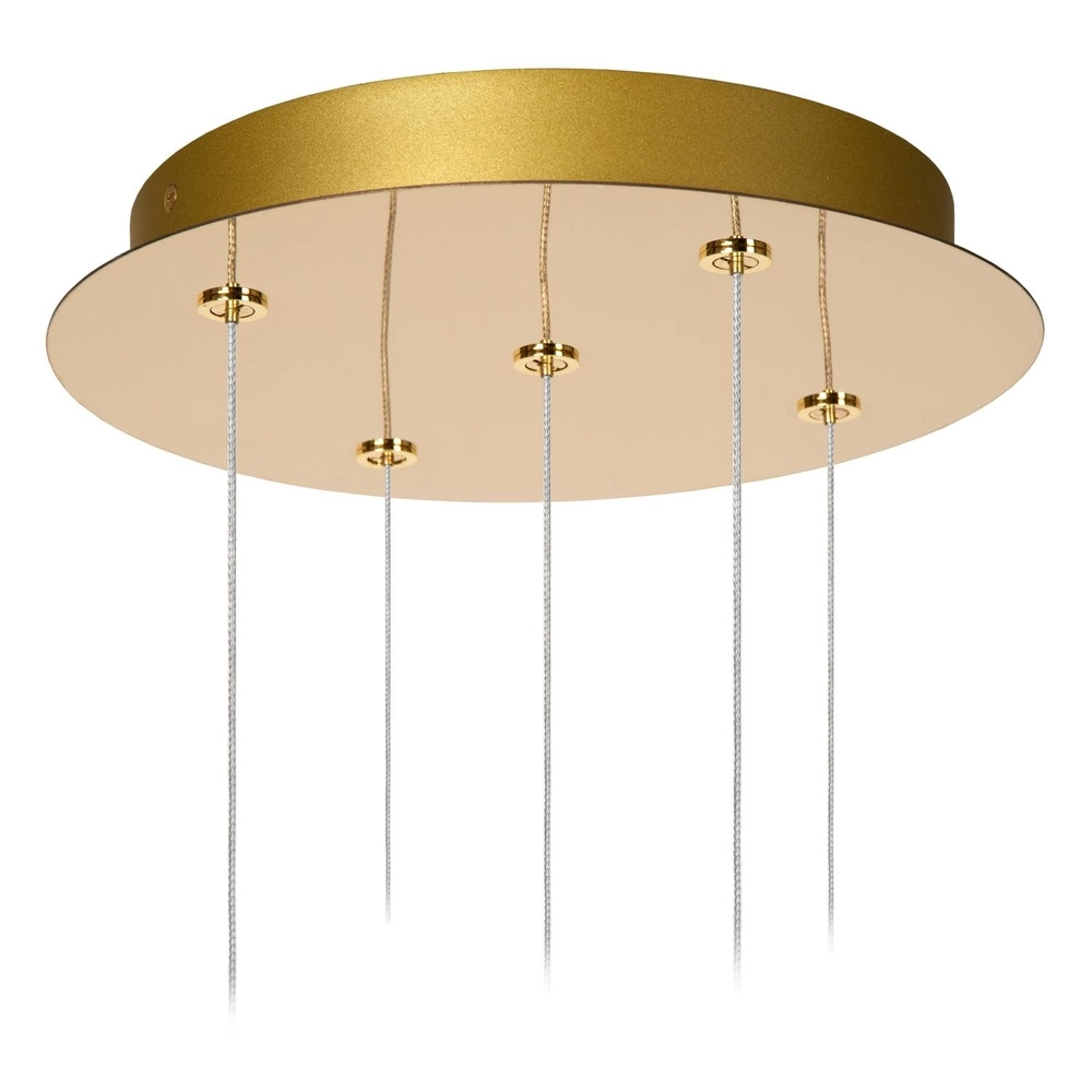 Goldene Pendellampe Cintra Vide 5-Licht Lucide 5411212134417