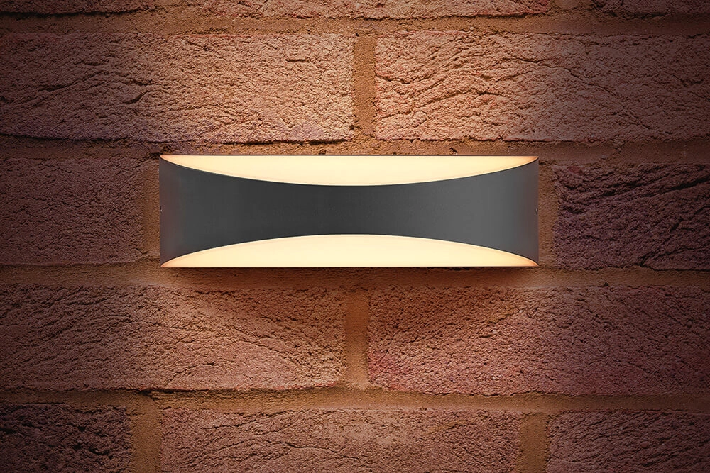 Design-Außenlampe Wave Anthrazit Lyora 5055788232445
