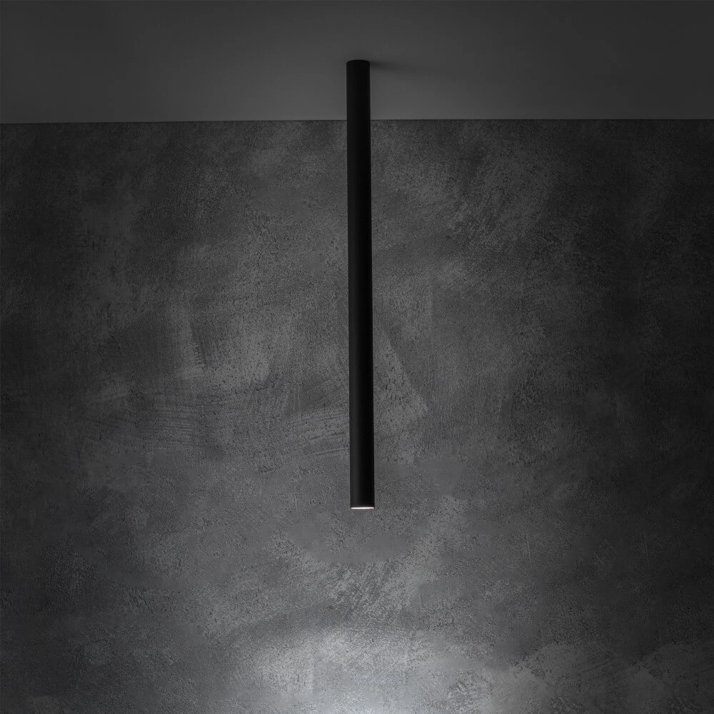 Langer Aufbaustrahler Fourty M 75cm - schwarz Lyora 5903139108218