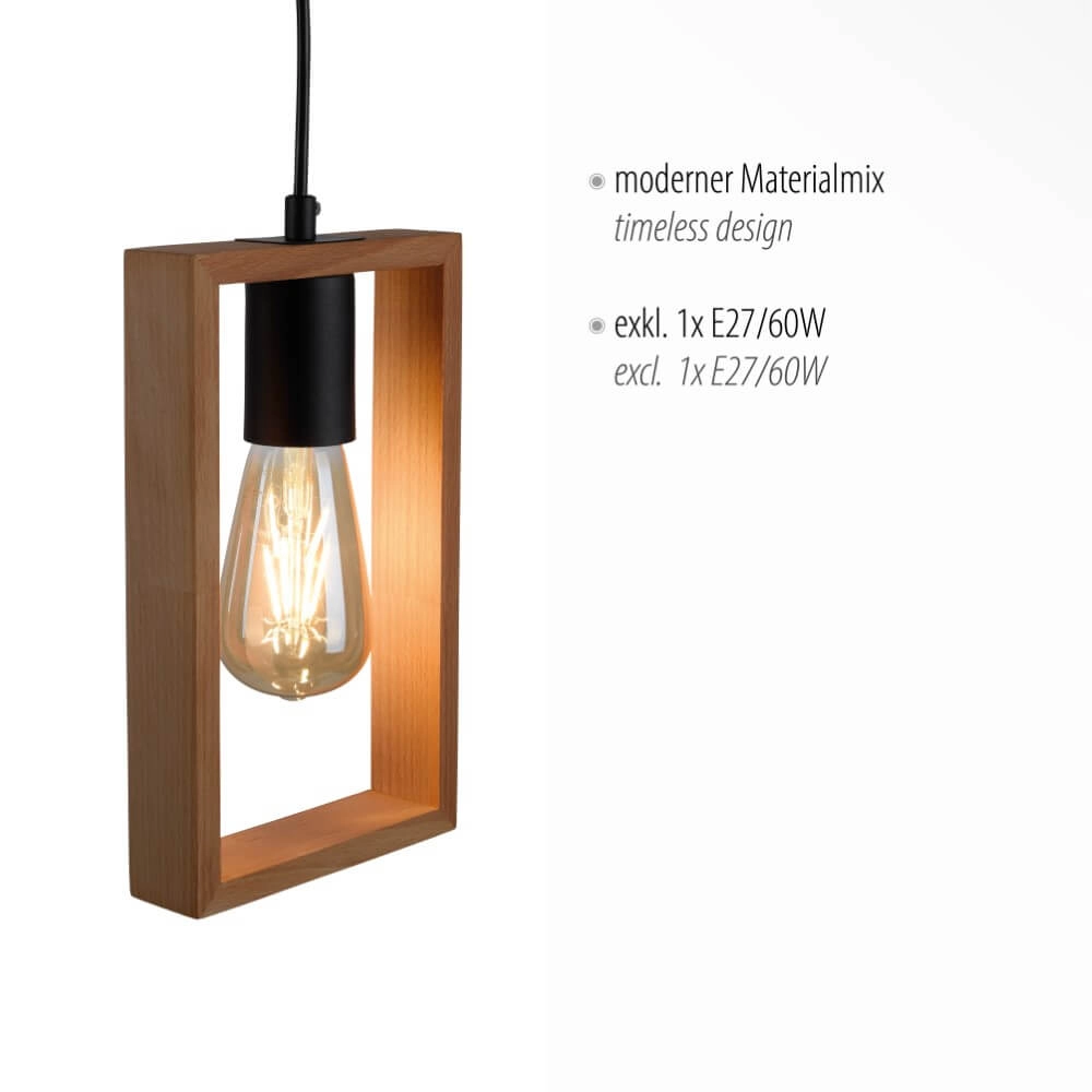 Ländliche Hängelampe Franky 1-Licht Just Light 4043689966423
