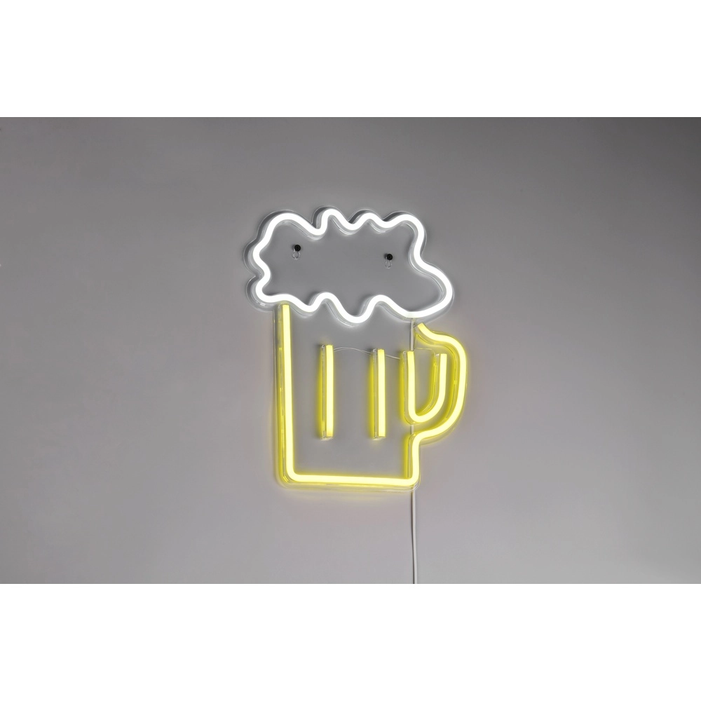 Neon-Wandleuchte Beer gelb Trio 4017807657470