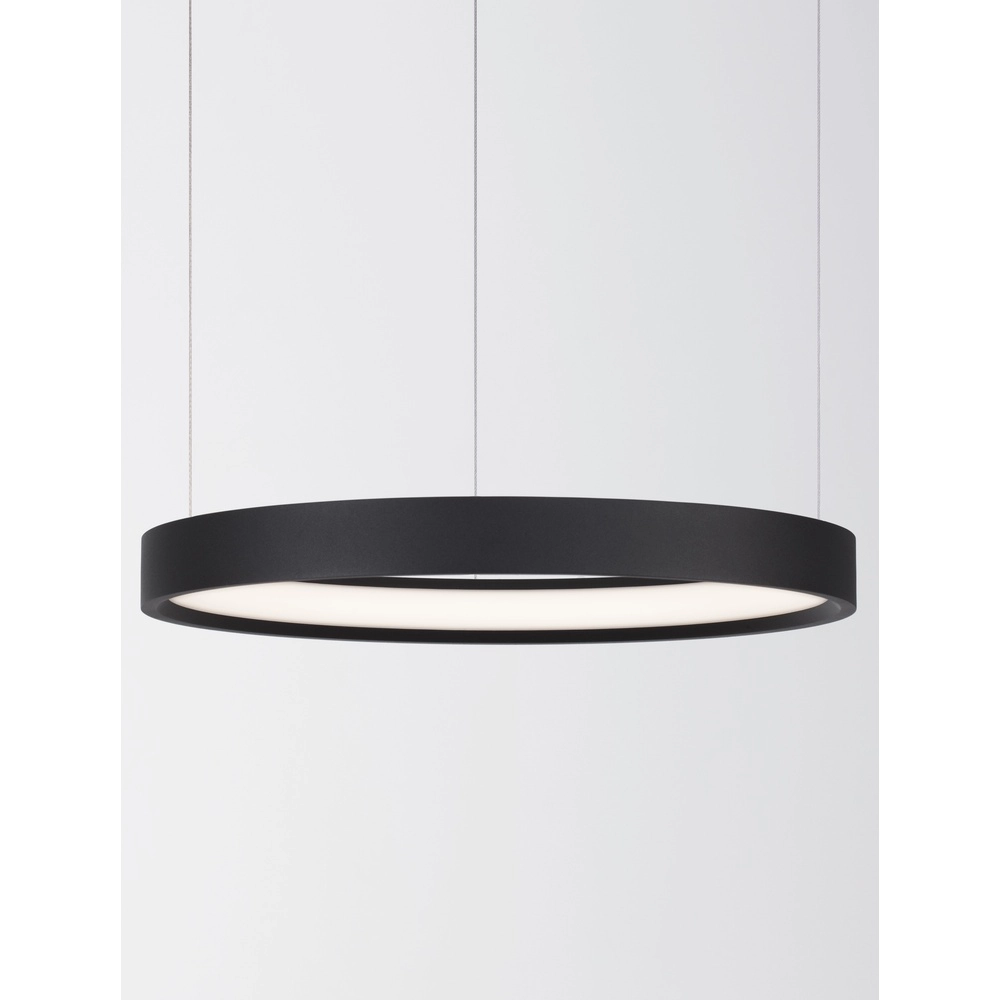 Runde Pendelleuchte Perrine schwarz Ø 40cm Lyora 5212017438379