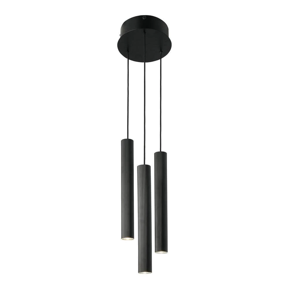 Design-Pendelleuchte Vico schwarz 3-flammig