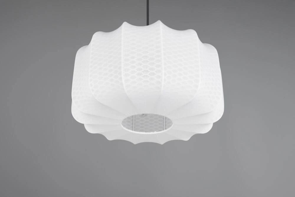 Weiße Design-Pendelleuchte Madleine Ø 40cm Trio 4017807638226