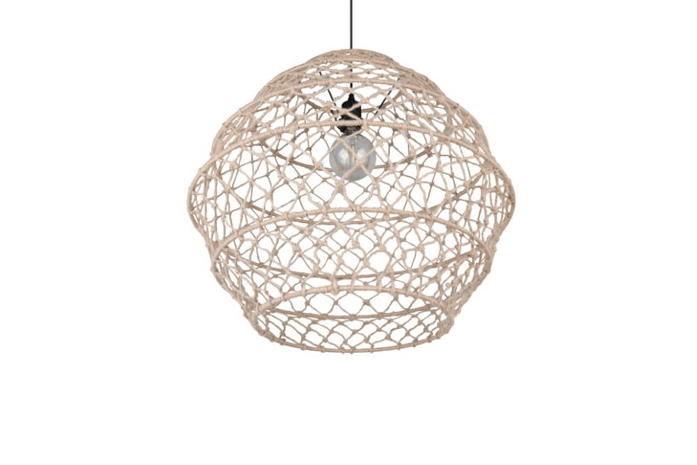 Rattan Pendelleuchte Hive Ø 60cm Trio 4017807637199