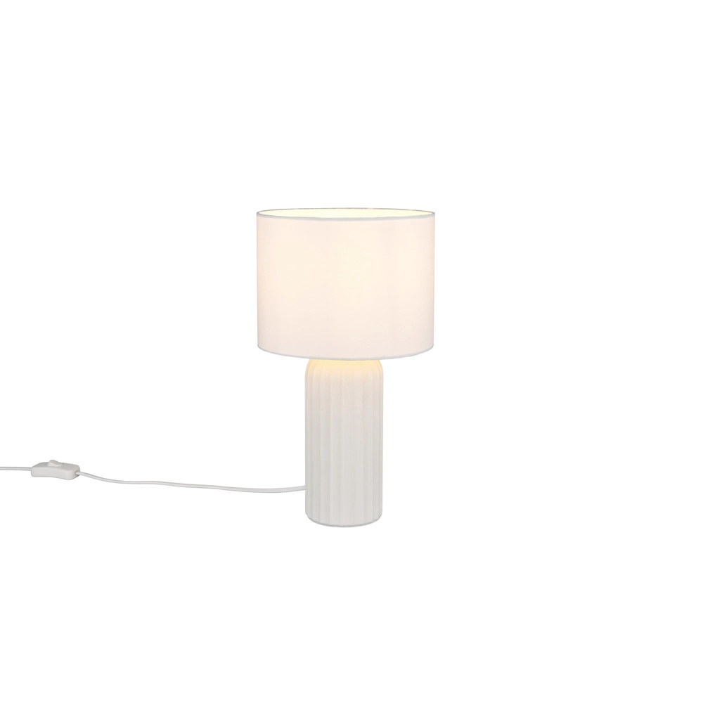 Tischlampe Blair Ø 20cm weiß