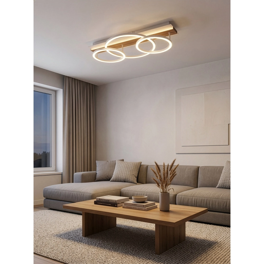 Deckenlampe Romy Mokkabraun 55 cm Trio 4017807703016