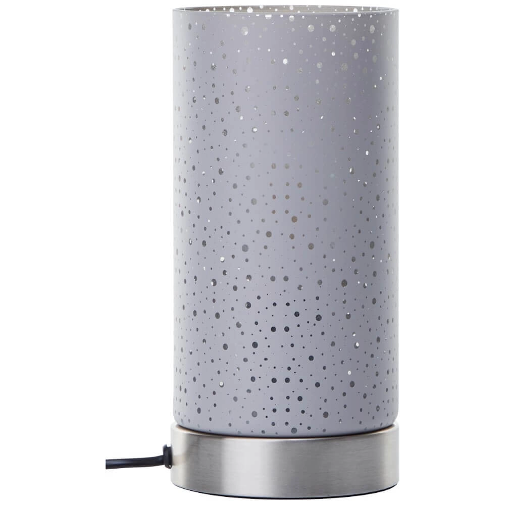 Tischlampe Scarlett Nickel mit Grau Brilliant 4004353438219