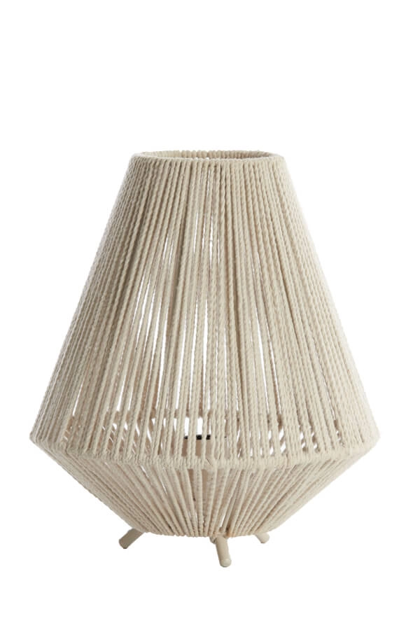 Tischleuchte japandi Felida Ø 28cm creme Light & Living 8717807711900