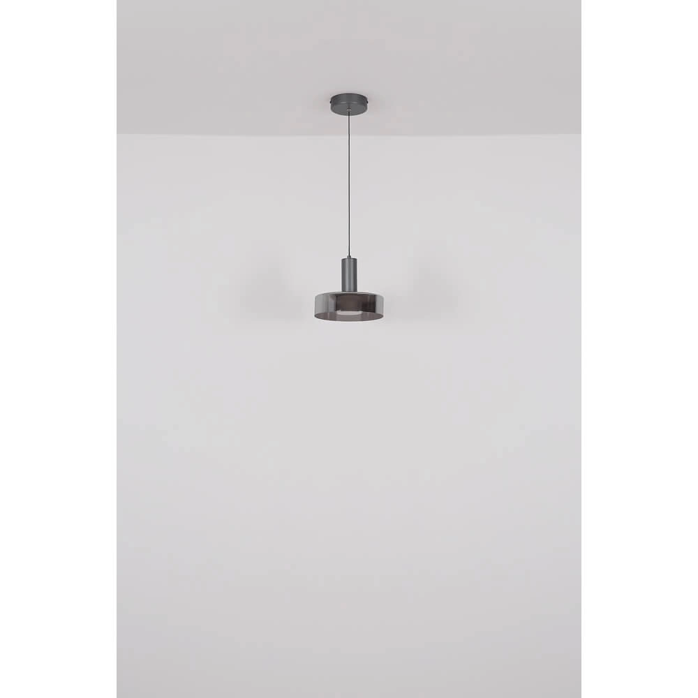 Schlanke Pendelleuchte Grant grau Ø 22cm Globo 9007371474899