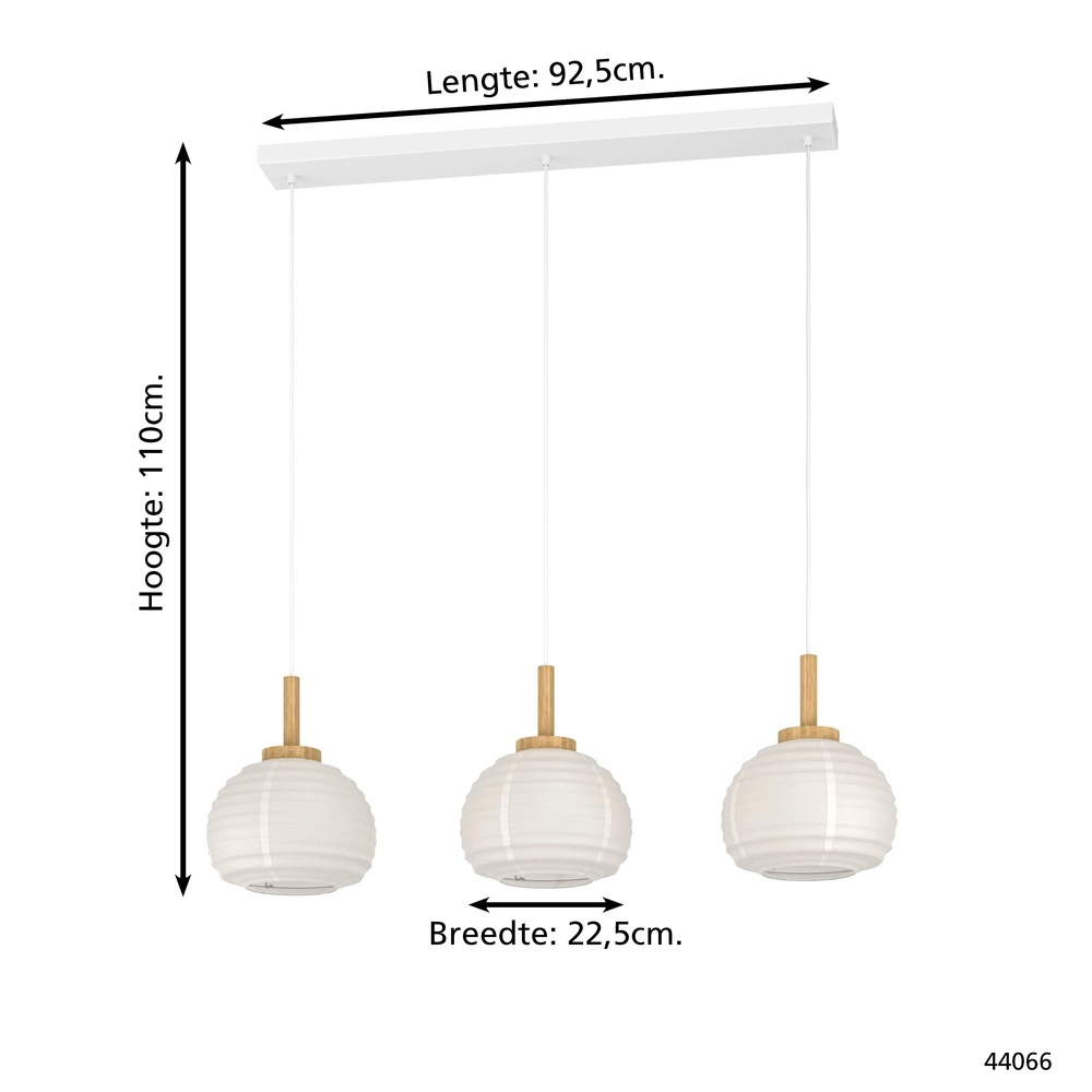 3L-Pendelleuchte Summerhill Reisepapier – Ø 23cm Eglo 9002759440664