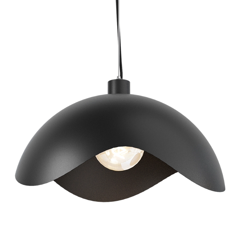 Design-Pendellampe Volta Ø50cm – wellig – schwarz Masterlight 8718121193908