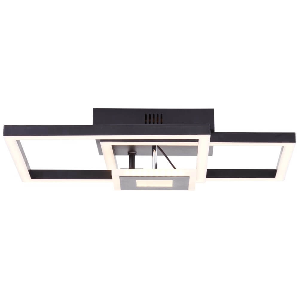 Deckenleuchte Bray quadratisch schwarz Brilliant 4004353420016